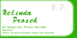 melinda prosch business card